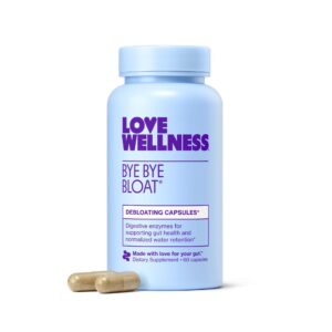 Version 1.0.0 Frente de etiqueta Love Wellness Bye Bye Bloat