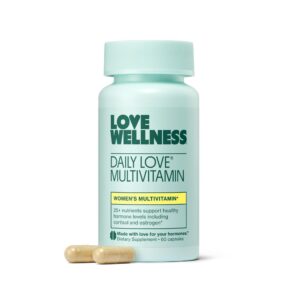 Version 1.0.0 Love Wellness Daily Love multivitamínico para mujeres caja frontal