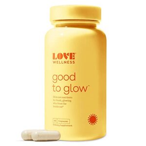Suplemento Good to Glow de Love Wellness con colágeno y vitaminas