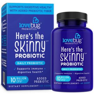 lovebug PROBIOTICS probióticos multicepa 10 mil millones uf 60 tabletas