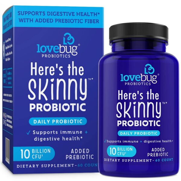 lovebug PROBIOTICS probióticos multicepa 10 mil millones uf 60 tabletas