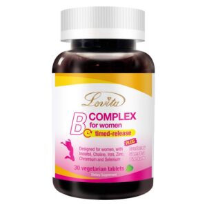 Lovita B Complex Tabletas Mujeres Veganas frontal de envase