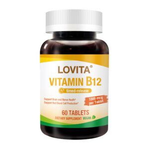 Version 1.0.0 Frasco de Lovita B12 1000 mcg vista frontal