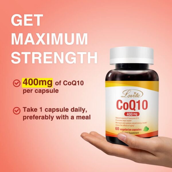Frasco Lovita CoQ10 400 mg