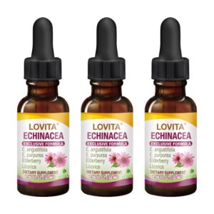 Lovita extracto líquido de equinácea paquete nuevo 3 unidades