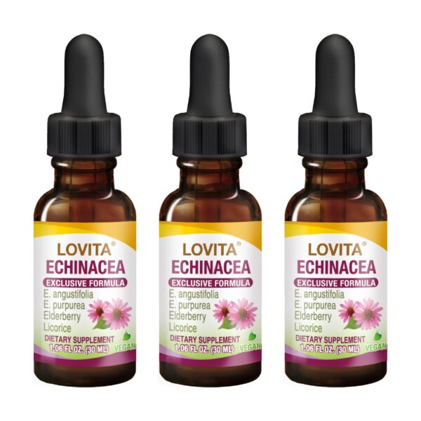 Version 1.0.0 Lovita extracto líquido de equinácea paquete nuevo 3 unidades