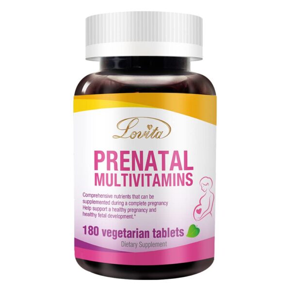 Lovita multivitaminas prenatales 180 tabletas vegetarianas