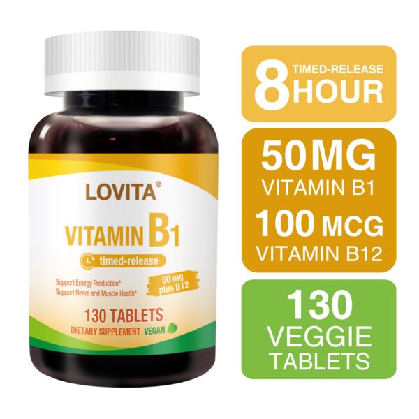 Tabletas veganas Lovita 130 piezas