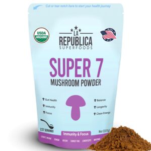 LRLA SUPERFOODS Super 7 extracto polvo hongos 8oz