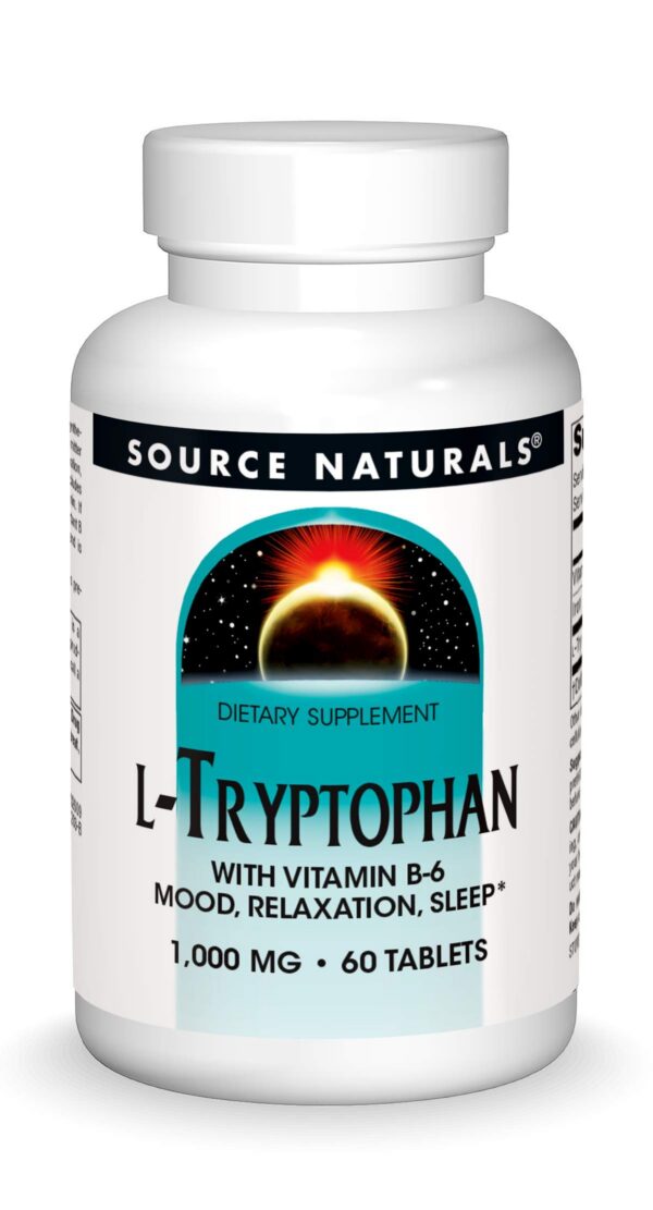 Tabletas L-Tryptophan con Vitamina B-6