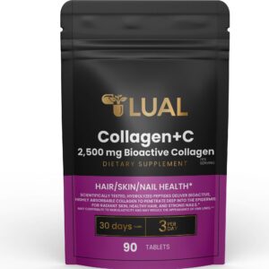 Frasco frontal de LUAL Collagen Plus Vitamin C