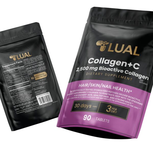 Tabletas LUAL Colágeno y Vitamina C