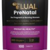 Version 1.0.0 LUAL multivitaminico prenatal tableta lado paquete