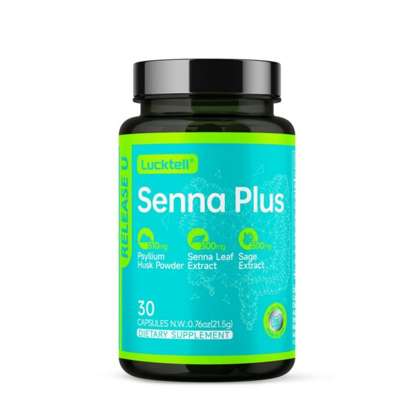 LuckTell Senna Plus caja suplementos detox intestinal 30 cápsulas