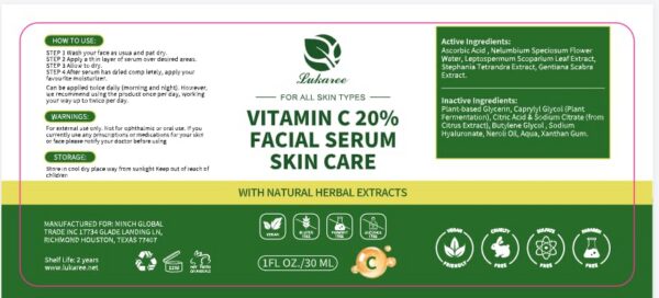 Lukaree Serum de Vitamina C 30ml frasco