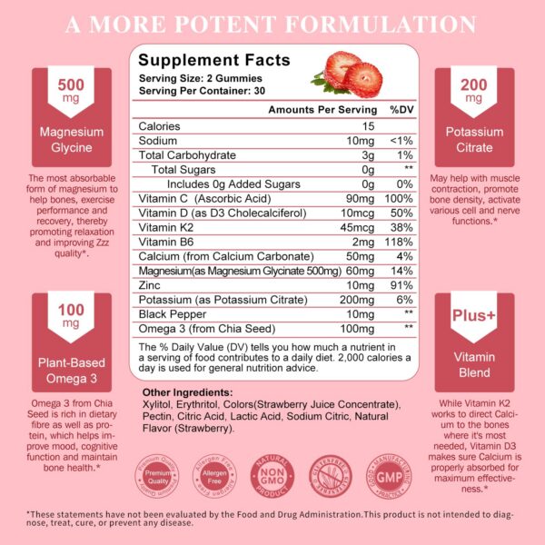 Etiqueta Lukaree gomitas magnesio-potasio