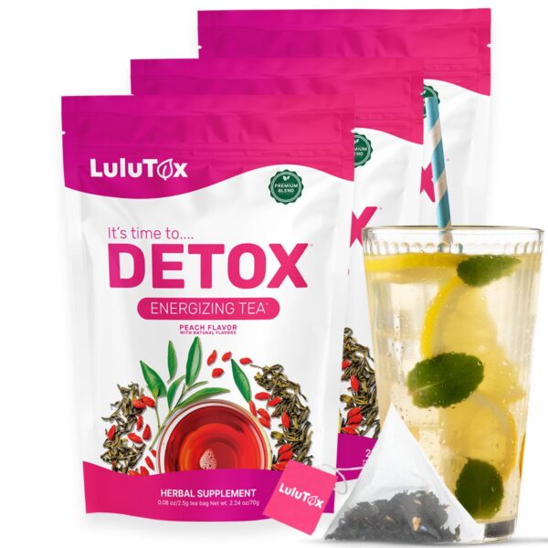 LULUTOX té detox mezcla herbal paquete 3 x 28 porciones