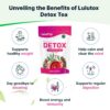 LULUTOX té detox natural sabor durazno bolsa