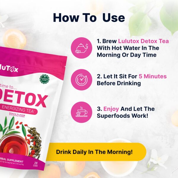 LULUTOX té detox vegano sin laxantes caja