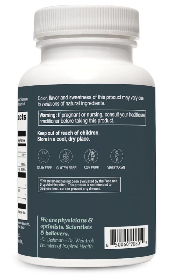 Frasco con etiqueta LUMINspired Health