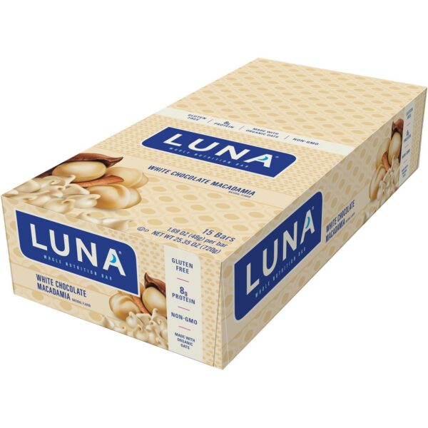 Luna Bar White Chocolate Macadamia barra