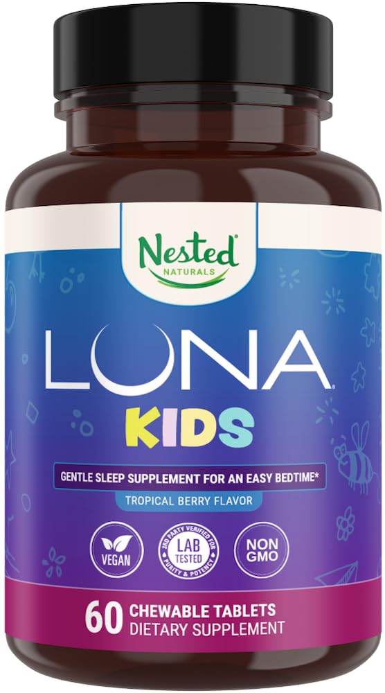 LUNA Kids pastillas masticables para dormir niños con manzanilla y melatonina