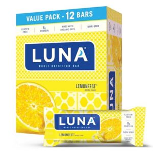 Caja de barras Luna Minis Lemon Zest