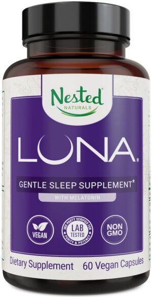 Luna pastillas naturales para dormir 60 cápsulas veganas
