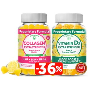 Frente del envase Lunakai Colágeno D3 Gummies