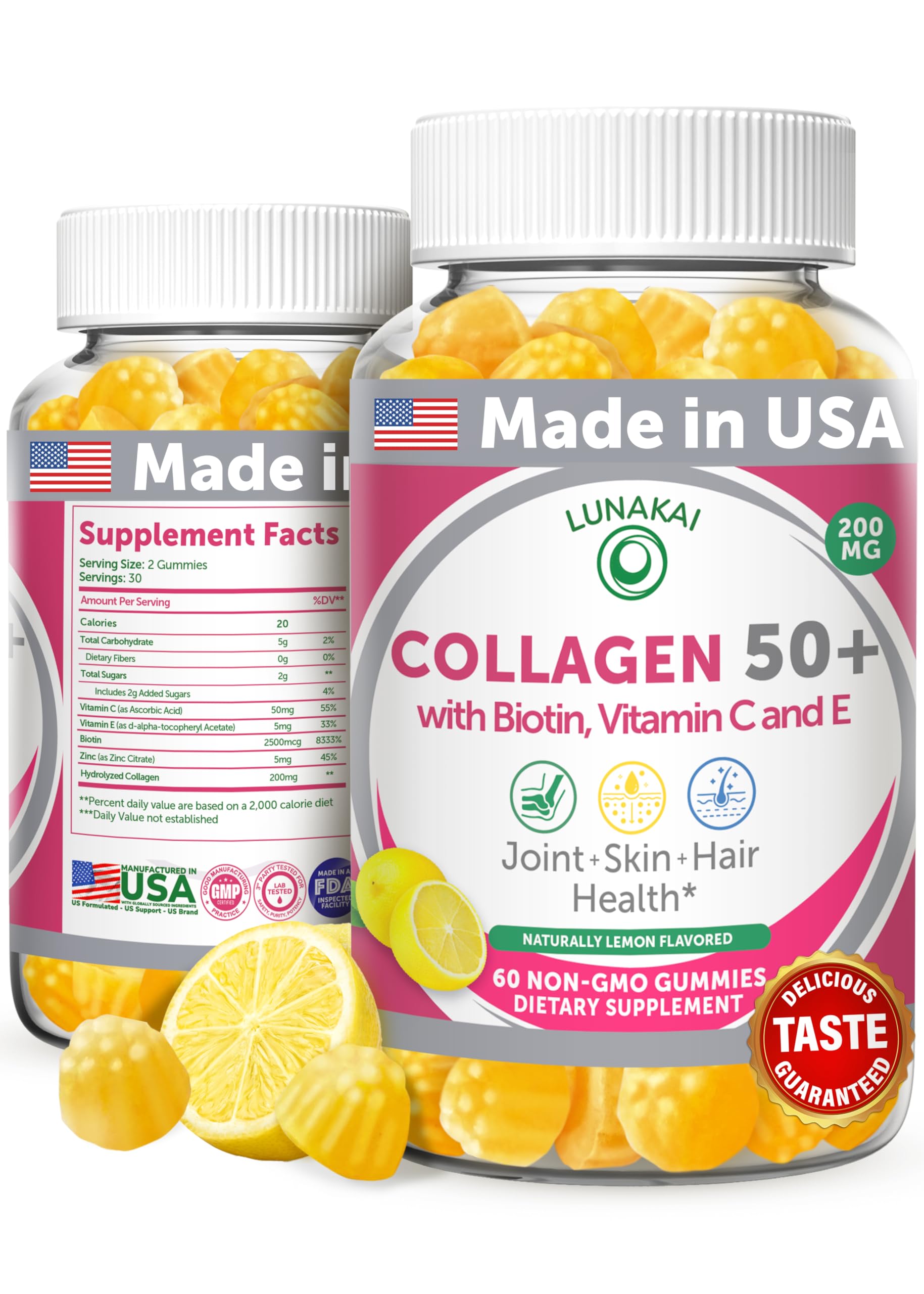 Lunakai Collagen Gummies with Biotin & Vitamin C