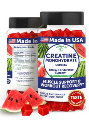 Version 1.0.0 Frente del envase Lunakai Creatina Monohidratada Gomitas