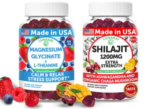 Gomitas Lunakai Mg Glycinato y Shilajit – frasco