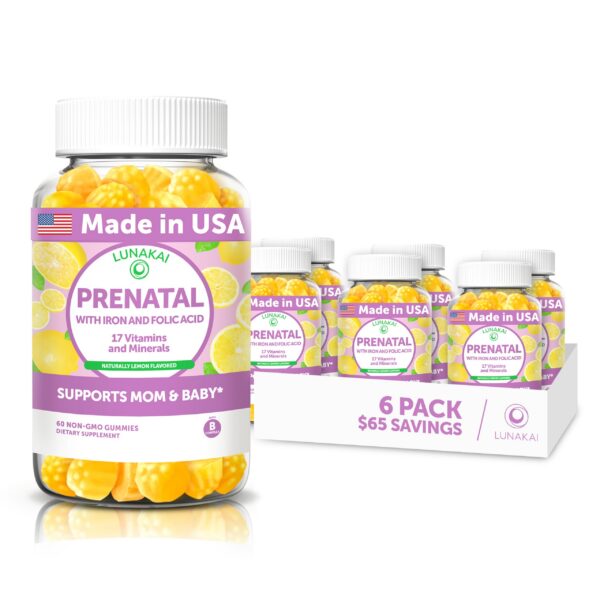 Lunakai gomitas prenatales botella