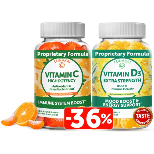 Gomitas Lunakai Vitamina C y D3 - etiqueta frontal