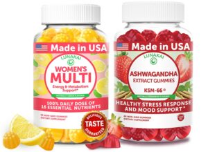 Version 1.0.0 Gomitas Lunakai para mujeres – frasco frontal