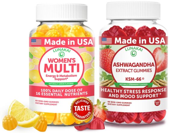Gomitas Lunakai para mujeres – frasco frontal