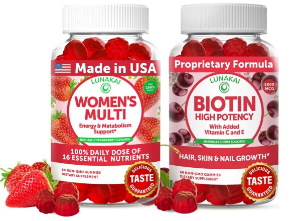 Lunakai Gomitas multivitamínicas para mujer frontal