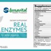 Etiqueta lateral Lunavital Real Enzymes