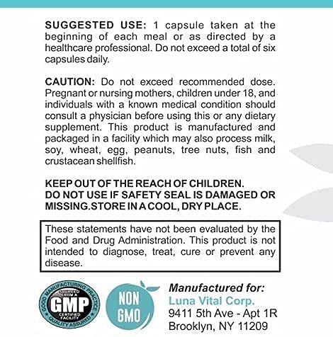 Version 1.0.0 Frasco Lunavital Real Enzymes con tapa