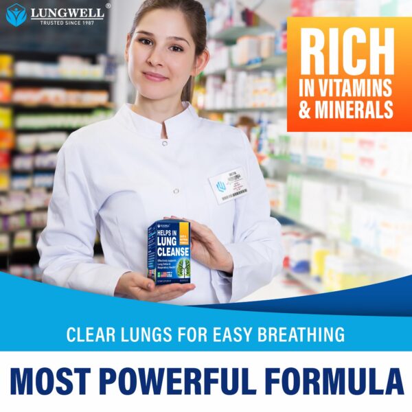 Version 1.0.0 Empaque frontal Lungwell suplemento dejar de fumar