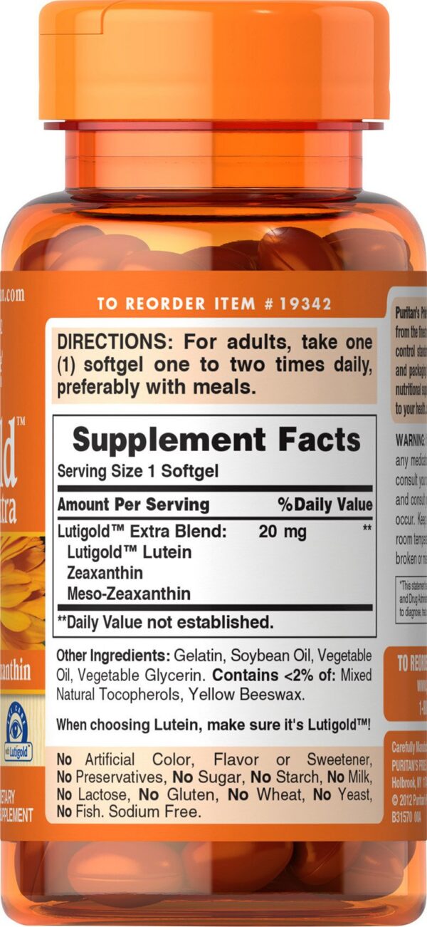 Luteína con meso-zeaxantina en Puritan's Pride Healthy Eyes