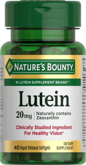 Version 1.0.0 Nature's Bounty Lutein frente del envase