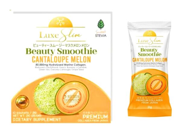 Frente del producto Luxe Slim Beauty Smoothie Cantaloupe Melon
