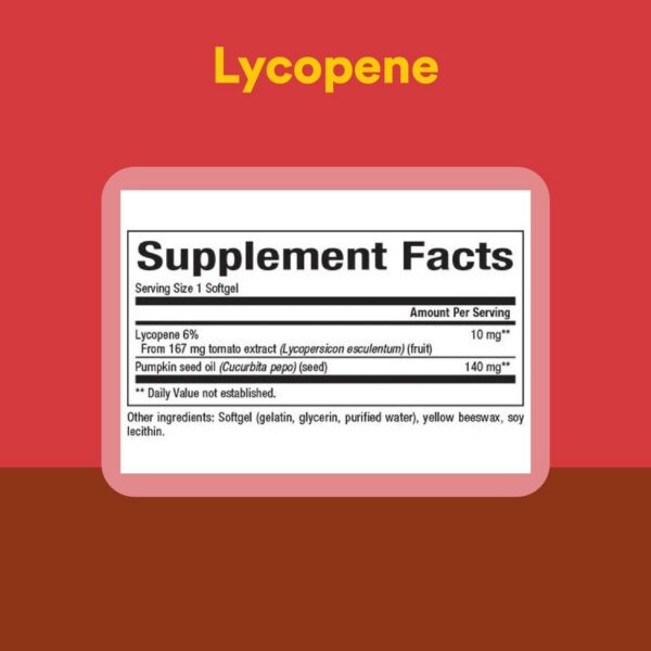 Cápsulas suaves licopeno