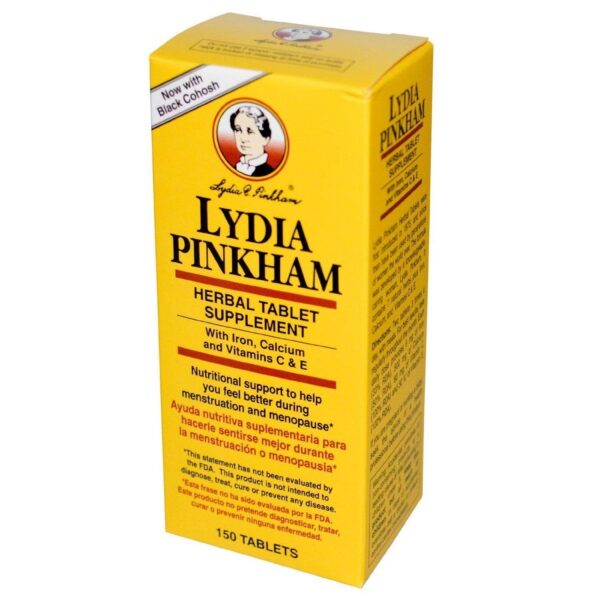 Version 1.0.0 Lydia Pinkham suplemento herbal 150 tabletas paquete de 3