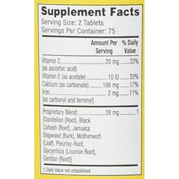 Caja Lydia Pinkham tabletas