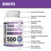 Cápsulas de MAAC10 Trans Resveratrol para longevidad y salud celular