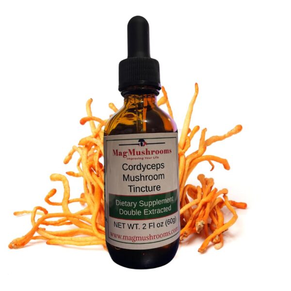 Mag Mushrooms extracto líquido Cordyceps 2 onzas frasco