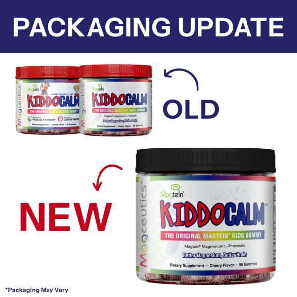 Etiqueta lateral Magceutics KiddoCalm gomitas