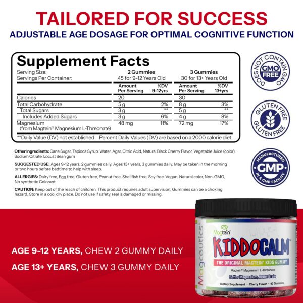 Frasco de gomitas Magceutics KiddoCalm